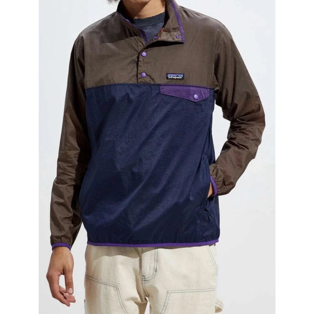 Patagonia Houdini Snap-T Pullover Men's Windbreaker Jacket Sz Med